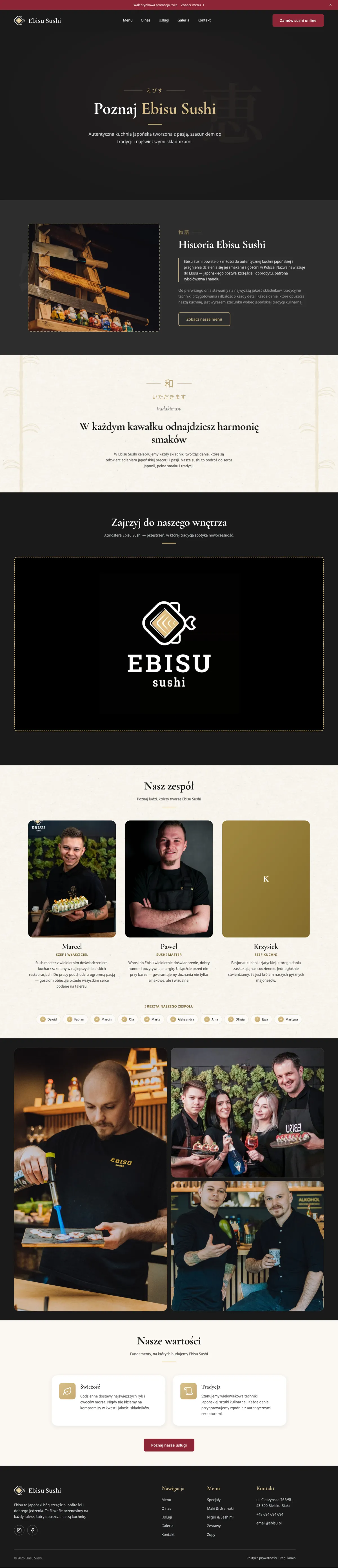 O nas: Ebisu Sushi