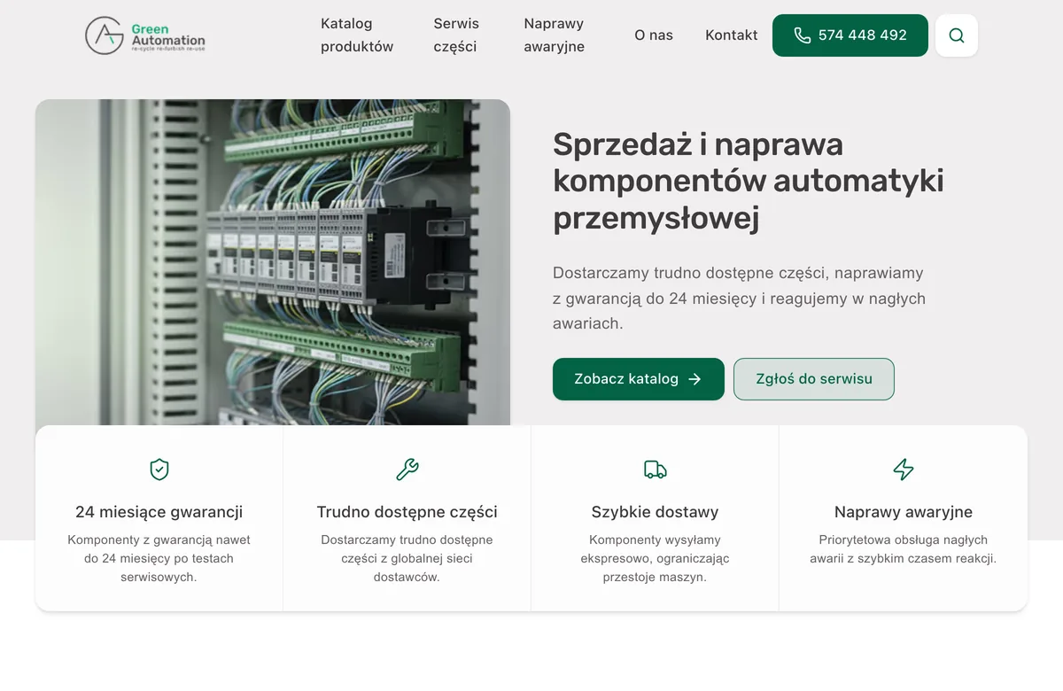 Green Automation, strona główna